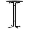 vidaXL Bartisch Schwarz &Oslash;70x110 cm Holzwerkstoff und Stahl