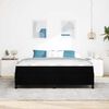vidaXL Boxspringbett Schwarz 180 x 200 cm Stoff