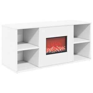 vidaXL Elektrokamin Wei&szlig; 100 x 37 x 45,5 cm Holzwerkstoff