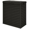 vidaXL Outdoor-Mülltonne Schwarz 78x41x86 cm Polypropylen