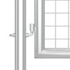 vidaXL Maschen-Gartentor Silber 350x125 cm Verzinkter Stahl