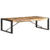 vidaXL Couchtisch 140x70x40 cm Raues Mangoholz