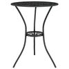 vidaXL 3-tlg. Bistro-Set Aluminiumguss Schwarz