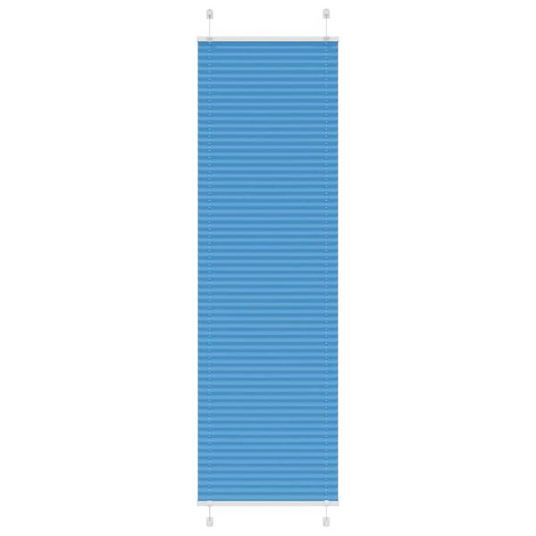 vidaXL Plissee Blau 55x200 cm Stoffbreite 54,4 cm Polyester