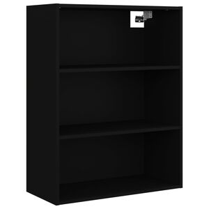 vidaXL H&auml;ngeschrank Schwarz 69,5x32,5x90 cm