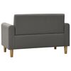 vidaXL 2-Sitzer-Kindersofa Grau Kunstleder