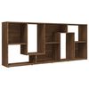 vidaXL B&uuml;cherregal Braun Eichen-Optik 67x24x161 cm Holzwerkstoff