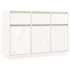 vidaXL Sideboard Wei&szlig; 111x36x75 cm Massivholz Kiefer