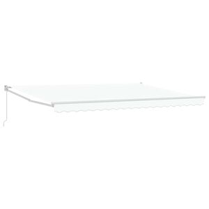 vidaXL Markise Wei&szlig; 450 x 300 x 165 cm Polyester und Metall