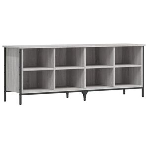 vidaXL Schuhregal Grau Sonoma 131x35x50 cm Holzwerkstoff