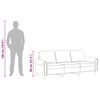 vidaXL 3-Sitzer-Sofa Rosa 180 cm Samt