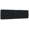 vidaXL Bett mit Matratze Schwarz 180x200 cm Stoff