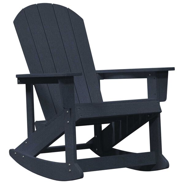 vidaXL Adirondack-Schaukelstuhl Marineblau 92 x 73,5 x 92 cm HDPE