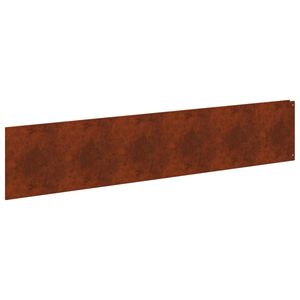 vidaXL Raseneinfassung 20 pcs 100 x 22 cm Stahl Rostig