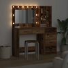 vidaXL Schminktisch mit Regal Braun 78,5 x 41 x 135 cm Holzwerkstoff