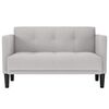 vidaXL Zweisitzer-Sofa Wolkengrau 111 cm Stoff