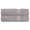 vidaXL Badet&uuml;cher FROGN 2 Stk. Grau 100x150 cm 360 g/m&sup2;