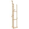 vidaXL Kleiderst&auml;nder mit Haken und Ablagen 39x33x166 cm Bambus