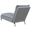 vidaXL Chaiselongue mit Kissen Hellgrau Stoff
