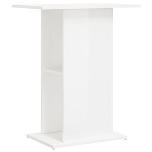 vidaXL Aquariumst&auml;nder Hochglanz-Wei&szlig; 60,5x36x72,5 cm Holzwerkstoff