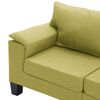 vidaXL 4-Sitzer-Sofa Gr&uuml;n Stoff