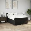 vidaXL Boxspringbett mit Matratze Schwarz 140x190 cm Stoff