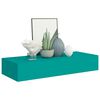 vidaXL Wand-Schubladenregal Blau 60x23,5x10 cm MDF