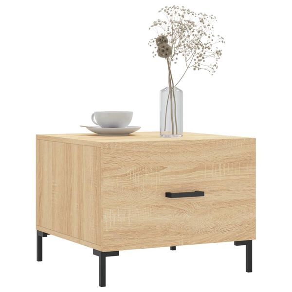 vidaXL Couchtisch Sonoma-Eiche 50x50x40 cm Holzwerkstoff