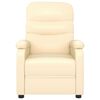 vidaXL Massagesessel Creme Kunstleder