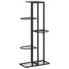 vidaXL Blumenst&auml;nder 5-Etagen 43x22x98 cm Schwarz Metall