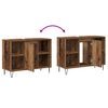 vidaXL Badezimmerschrank mit T&uuml;r Altholz 80 x 33 x 60 cm Holzwerkstoff