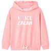 Kinder-Kapuzenpullover Hellrosa 128