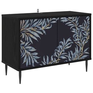 vidaXL TV-Schrank DOKKUM 69 x 33 x 50,5 cm Schwarz Eichen-Optik