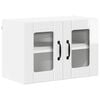 vidaXL Wandglas-Schrank LUCCA Hochglanz Wei&szlig; 60 x 31 x 40 cm