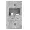 vidaXL Highboard Betongrau Holzwerkstoff