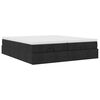 vidaXL Ottoman-Bett mit Matratzen Schwarz 160x200 cm Stoff
