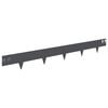 vidaXL Raseneinfassung 50 Stk. 100 x 12 cm Stahl Anthrazit