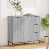 vidaXL Sideboard Graues Sonoma 89,5 x 33 x 82 cm Holzwerkstoff