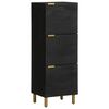 vidaXL Highboard Schwarz 40x33x110 cm Holzwerkstoff
