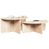 vidaXL Couchtisch 2 pcs Natur Massivholz Kiefer