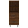 vidaXL Sideboard Braun Eichen-Optik 34,5x34x90 cm Holzwerkstoff