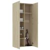 vidaXL Lagerschrank Sonoma-Eiche 80x35,5x180 cm Holzwerkstoff