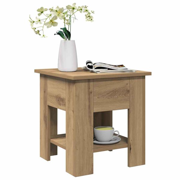 vidaXL Couchtisch Artisan-Eiche 40x40x42 cm Holzwerkstoff