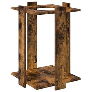 vidaXL Billardqueue-St&auml;nder Holzwerkstoff 42 x 43 x 60 cm R&auml;uchereiche