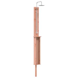 vidaXL Outdoor-Dusche 246 cm Massives Douglasholz und Edelstahl Natur