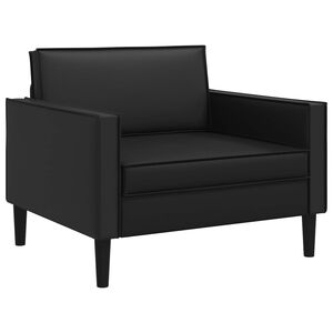 vidaXL XL-Sessel Schwarz Kunstleder