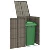 vidaXL M&uuml;lltonnenbox Grau 65 x 80 x 115 cm Polyethylen