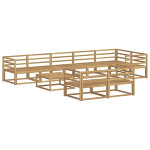 vidaXL Outdoor-Sofagarnitur 9 pcs Wei&szlig; 79 x 79 x 37 cm