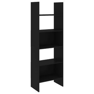 vidaXL B&uuml;cherregal Schwarz 60x35x180 cm Holzwerkstoff