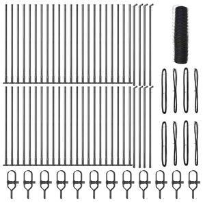 vidaXL Zaunpfosten Grau